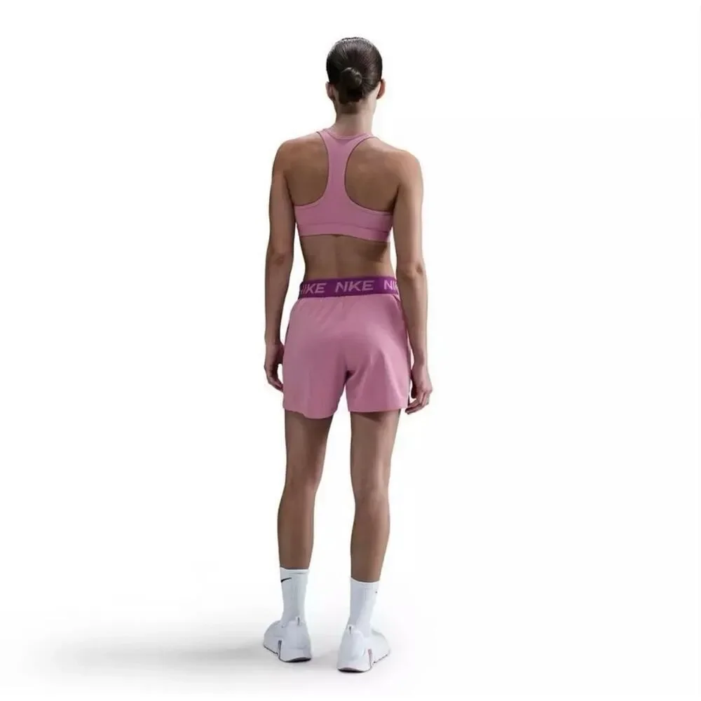 27. Nike NWT Attack Roll Over Dri-FIT Fitness Mid-Rise Shorts Elemental Pink